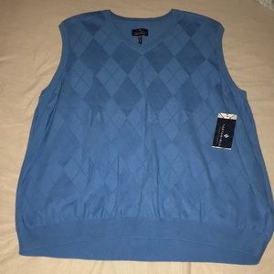 NWT Argyle style vest